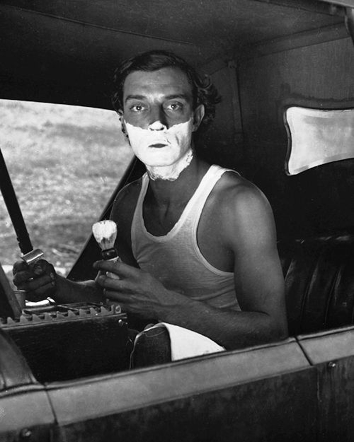 Buster Keaton Shaving Barber Decor Silent Film Photo Poster 16″ x ...