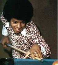 Michael Jackson Shooting Pool