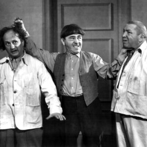 Three Stooges~Comedy Team Larry by Hair~Curly Throat~Photo Poster