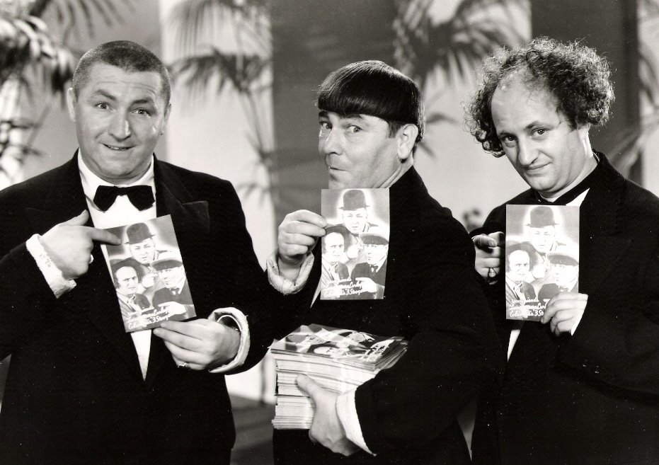 Three Stooges~Leaflets~Comedy Team~Photo Poster