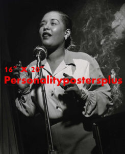Billy Holiday~Jazz~Musical Icon~Black Int~Photo~Poster