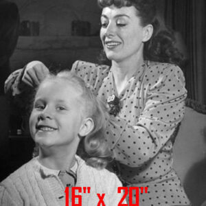 Joan Crawford~W/ Daughter~Hair Salon Decor~Photo~Poster