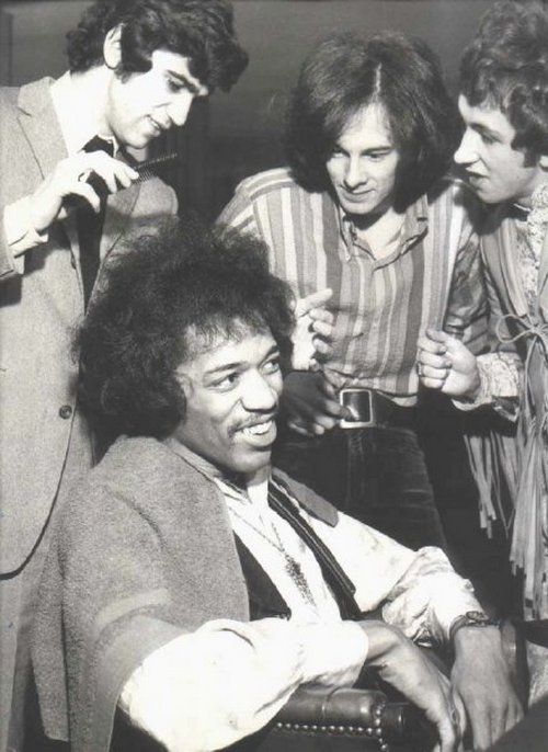 Jimi Hendrix~Barber Hair Salon~Keith Richards~Photo Poster