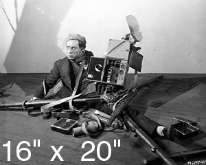 Buster Keaton~Cameraman~On Ground~Silent Film~Comedian~Photo~Poster