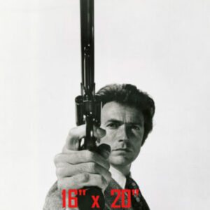 Dirty Harry~Clint Eastwood~Police Inspector~Cop~Photo~B&W~Poster