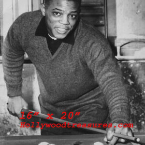 Willie Mays~Billiards~Pool Poster~Playing Pool~Black Interest~Photo~Poster