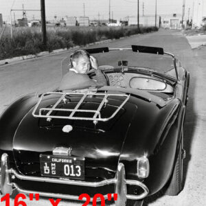 Steve McQueen~AC Cobra~1963~Car~Photo~Poster