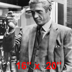 Steve McQueen~Thomas Crown Affair~Toast~Photo~Poster