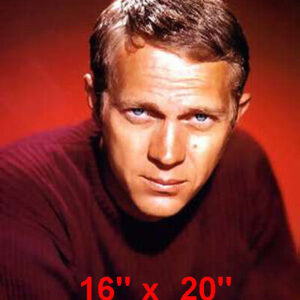 Steve McQueen~King of Cool~Color Portrait~#11~Photo~Poster