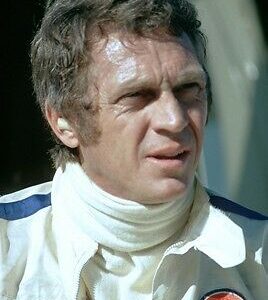 Steve McQueen~Race Car~Gulf Oil~Photo~Poster