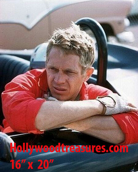 Steve McQueen~~Jaguar~Photo~#8~Color~Poster