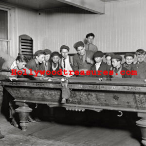 Pool Hall Kids~Billiards~Playing Pool~Playing Billiards~Decor~Shooting Pool~ Poster~Photo