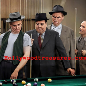 Honeymooners~Color~Jackie Gleason~Harvey~Playing Pool~Billiards~Photo~Poster