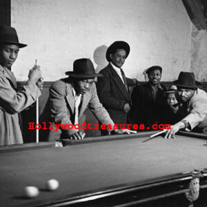 Pool Hall~Black Men~Pool Poster~Playing Pool~#10~Billiards~Poster~Photo