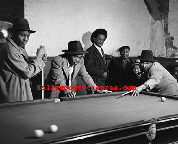 Pool Hall~Black Men~Pool Poster~Playing Pool~#10~Billiards~Poster~Photo