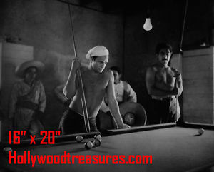 Marlon Brando~Shooting Pool~Playing Pool~Billiards~Poster~ Photo