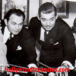 Clark Gable~Edward G~Shooting Pool~Playing Pool~Billiards~Poster~Photo