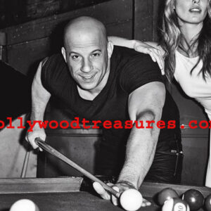 Vin Diesel~Playing Pool~Shooting Pool~Billiards~Decor~Photo