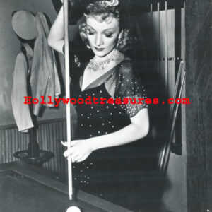 Marlene Dietrich~Playing Pool~Playing Billiards~Poster~Photo