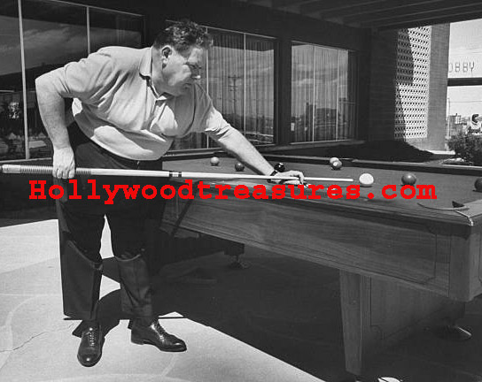 Minnesota Fats~Rudolf Wanderone~Playing Pool~Hustler~#15~Billiards~Shooting Pool~Photo
