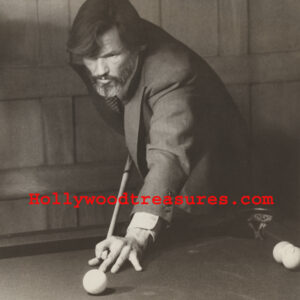 Kris Kristofferson~ Playing Pool~Billiards~Shooting Pool~Poolhall Decor~Photo~Poster