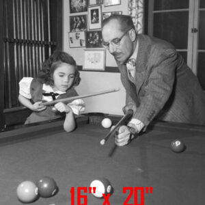 Groucho Marx~Daughter~Shooting Pool~Playing Pool~Billiards~Poster~ Photo