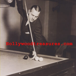Willie Hoppe~Playing Pool~Pool Hall~Billiards~Shooting Pool~#2~Entertainment Room Decor~Photo