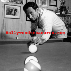 Joey Bishop~Ratpack~Playing Pool~Pool~Billiards~Playing Pool~Poster~ Print~Photo