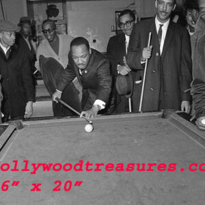 Martin Luther King~Pool Poster~Playing Pool~Billiard~Poster~Photo