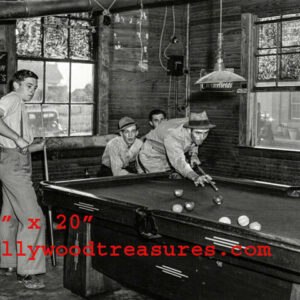 Pool Hustler~Playing Pool~Pool Hall~Vintage Cabin~Billiards~#3~Poster~Photo