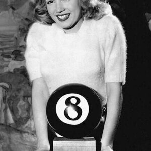 Marilyn Monroe~Playing Pool~8 Ball~Billiards~Shooting Pool~Poster~Photo