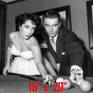 Elizabeth Taylor~Shooting Pool~Pool Hall~Monty~Billiards~Poster~#2~Pool