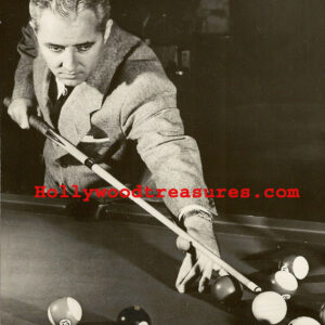 Willie Mosconi~Playing Pool~Champion~Billiards~Shooting Pool~Photo