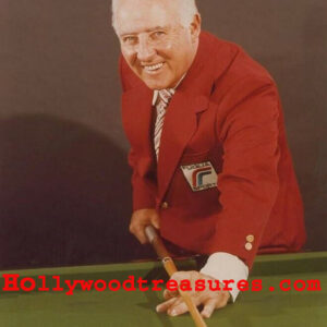 Willie Mosconi~Brunswick~Billiards~Color~Shooting Pool~Playing Pool~Photo