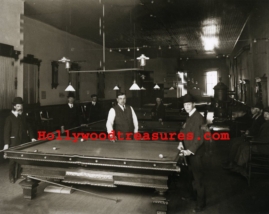 Shooting Pool~Pool~Pool Hall~Billiards~Playing Pool~1890~Poster~Photo