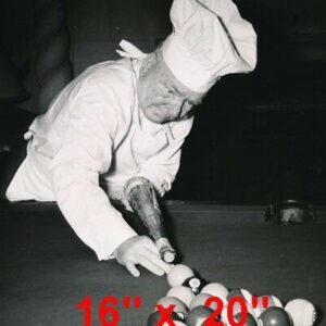 WC Fields~Shooting Pool~Pool Hall~Chef~Poster~Photo
