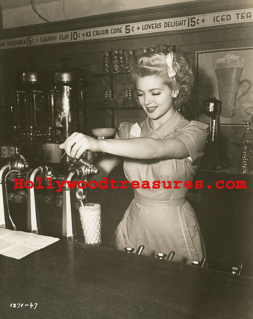 Lana Turner~Soda Jerk~Restaurant Decor~Diner Decor~Photo