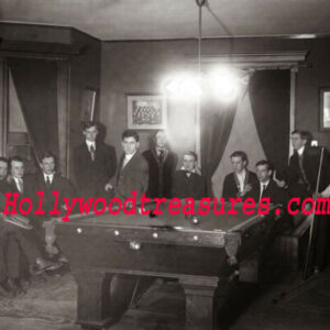 Yale University~1910~Billiards~Billiard Club~Shooting Pool~Playing Pool~Photo