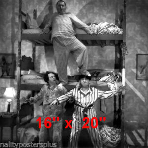 Three Stooges~Comedy Team~Bunk Beds~Poster~ Photo