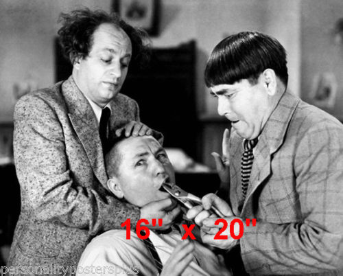 Three Stooges~Dentist~Photo~Decor~Poster