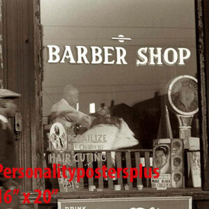 Barber~Hair Salon~Barber~Photo~Decor~Black Int~Stylist~Poster~1940's