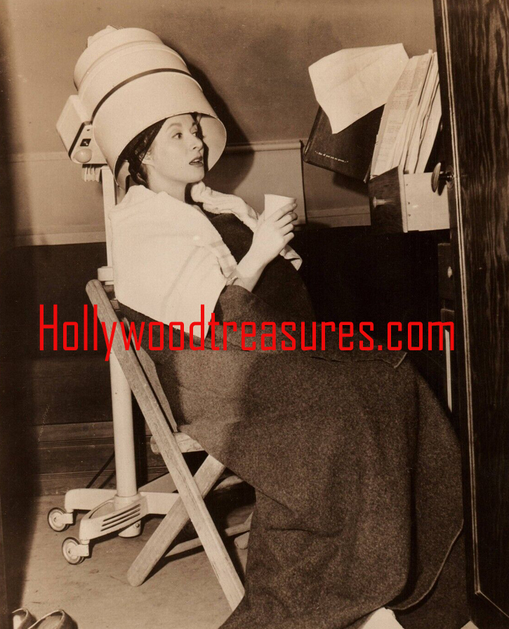 Greer Garson~Hair Salon~Makeup~Vintage Hair Dryer~Beauty Salon~Photo ~Decor~Poster