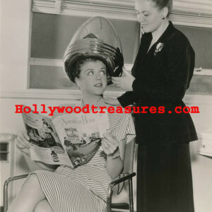 Angela Lansbury~Hair Salon~Spa~Hair Dryer~Retro~Photo~Decor~Stylist~Poster~Photo