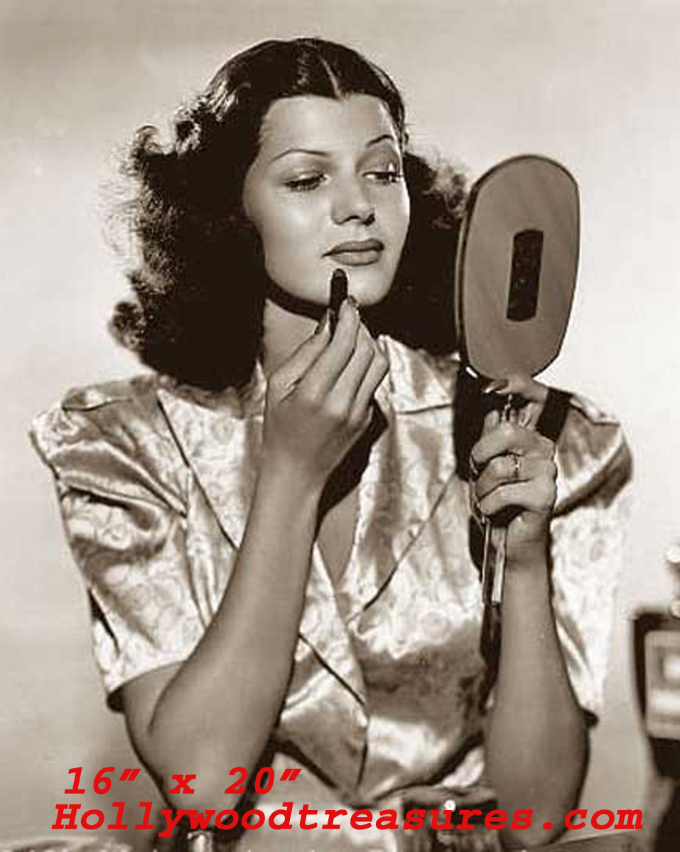 Rita Hayworth~Hair Salon~Spa~Lipstick~Photo~Decor~Stylist~Poster