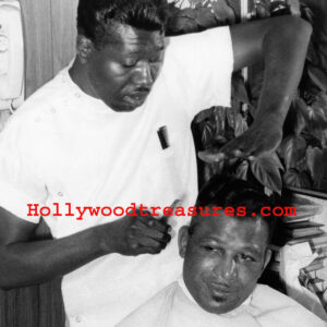 Sugar Ray Robinson~Boxing Great~Hair Cut~Barber~Salon~Photo