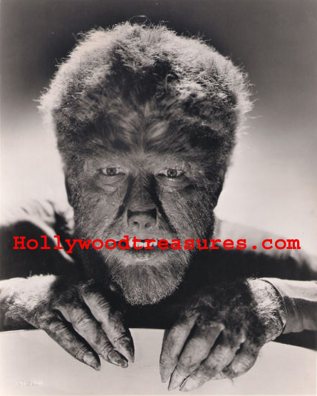 Wolfman~Lon Chaney Jr~Photo~Horror~Photo~Poster~Entertainment Room Decor
