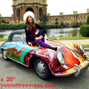 Janis Joplin~Porsche~Car~Mercedes Benz~Photo Poster