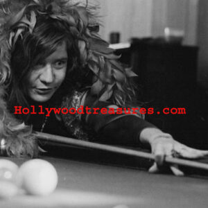 Janis Joplin~Celebrities Shooting Pool~Pool Hall Decor~Billiards~Playing Pool~Photo Poster