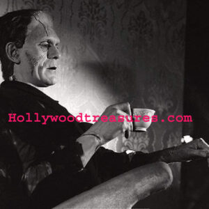 Frankenstein w/ Tea and Cigarette~Photo~Horror~Poster~Entertainment Room Decor